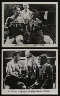 4e933 GIRL ON THE RUN 2 8x10 stills '53 great images of boxer and little man w/ cigar!