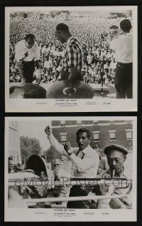 4e976 SATCHMO THE GREAT 2 8x10 stills '57 Louis Armstrong and some other guy singing!