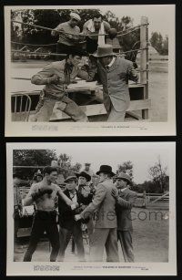 4e992 VIGILANTES OF BOOMTOWN 2 8x10 stills R51 Rocky Lane as Red Ryder, cool boxing images!