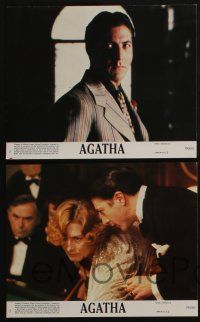 4e227 AGATHA 4 8x10 mini LCs '79 Dustin Hoffman, Vanessa Redgrave as Agatha Christie!