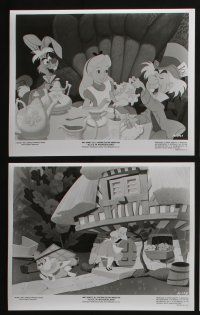 4e323 ALICE IN WONDERLAND 13 8x10 stills R74 Walt Disney Lewis Carroll classic!