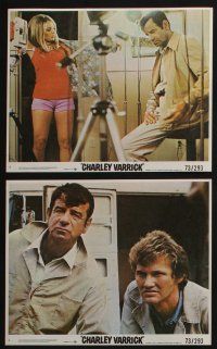 4e077 CHARLEY VARRICK 8 8x10 mini LCs '73 Walter Matthau, Joe Don Baker, Don Siegel crime classic!