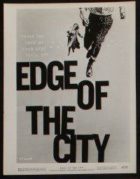 4e361 EDGE OF THE CITY 11 8x10 stills '56 John Cassavetes, five with cool art by Saul Bass!