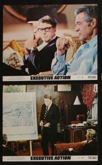 4e084 EXECUTIVE ACTION 8 8x10 mini LCs '73 Burt Lancaster, Robert Ryan, JFK assassination!