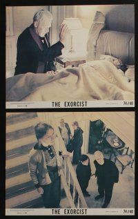 4e085 EXORCIST 8 8x10 mini LCs '74 Max Von Sydow, Linda Blair, Ellen Burstyn, Friedkin classic!