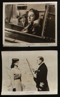 4e609 FLIGHT FOR FREEDOM 6 8x10 stills '43 images of Rosalind Russell & Fred MacMurray, airplanes!