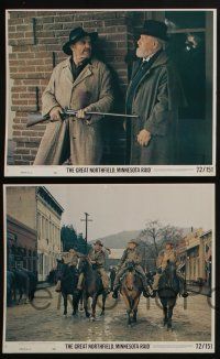4e233 GREAT NORTHFIELD MINNESOTA RAID 4 8x10 mini LCs '72 Robert Duvall as Jesse James!