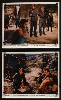 4e221 GUNS OF NAVARONE 5 color 8x10 stills '61 Gregory Peck, David Niven, Anthony Quinn, classic!
