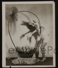 4e866 JEANETTE LOFF 3 8x10.25 stills '20s-30s topless with come hither look, cool Easter image!