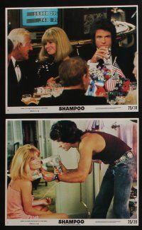 4e124 SHAMPOO 8 8x10 mini LCs '75 Warren Beatty, Julie Christie & Goldie Hawn!