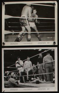 4e645 SQUARE JUNGLE 6 8x10 stills '56 cool images of boxing Tony Curtis fighting in the ring!