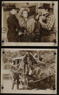 4e894 STAGECOACH OUTLAWS 3 8x10 stills '45 great images of Buster Crabbe & Fuzzy St. John!