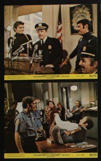 4e131 SUPER COPS 8 8x10 mini LCs '74 Ron Leibman, David Selby, Gordon Parks crime comedy!