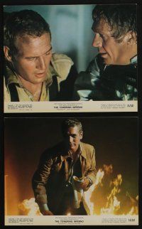 4e139 TOWERING INFERNO 8 color 8x10 stills '74 great images of Steve McQueen & Paul Newman, more!