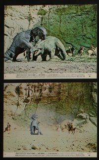 4e154 VALLEY OF GWANGI 8 8x10 mini LCs '69 Ray Harryhausen, FX images of cowboys and dinosaurs!