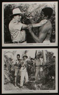 4e413 VALLEY OF HEAD HUNTERS 10 8x10 stills '53 Johnny Weismuller as Jungle Jim fights natives!