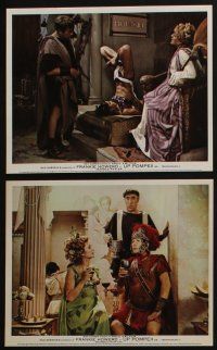 4e147 UP POMPEII 8 color English FOH LCs '71 wacky Frankie Howerd & sexy Julie Ege!