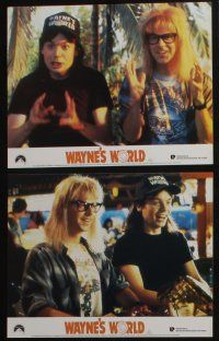 4e186 WAYNE'S WORLD 8 color English FOH LCs '92 Mike Myers & Carvey, Saturday Night Live sketch!
