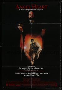 4f044 ANGEL HEART 1sh '87 Robert DeNiro, Mickey Rourke, Lisa Bonet, Alan Parker!