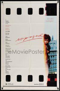 4f246 EXPOSED 1sh '83 image of model Nastassia Kinski, cool exposed film poster design!