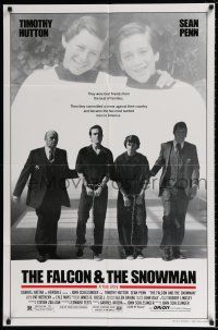 4f250 FALCON & THE SNOWMAN 1sh '85 Sean Penn, Timothy Hutton, John Schlesigner directed!