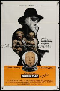 4f254 FAMILY PLOT int'l 1sh '76 from the mind of devious Alfred Hitchcock, Karen Black, Bruce Dern!