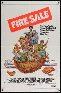 4f267 FIRE SALE int'l 1sh '77 Alan Arkin, Rob Reiner, they're just plain nuts, wacky Bill Elder art