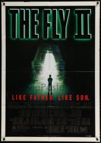 4f275 FLY II 1sh '89 Eric Stoltz, Daphne Zuniga, like father, like son, horror sequel, Mahon art!