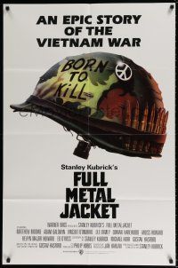 4f299 FULL METAL JACKET int'l 1sh '87 Stanley Kubrick Vietnam War movie, Castle art!