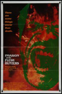 4f406 INVASION OF THE FLESH HUNTERS 1sh R83 Margheriti, there are some things worse than death!