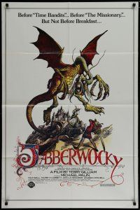 4f417 JABBERWOCKY 1sh R82 Terry Gilliam, Monty Python, great fantasy monster art!