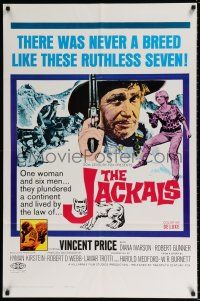 4f419 JACKALS 1sh '67 Vincent Price plundering in South Africa with ruthless companions!