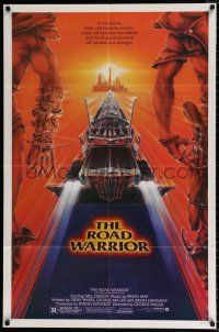 4f481 MAD MAX 2: THE ROAD WARRIOR 1sh '82 Mel Gibson returns as Mad Max, art by Commander!