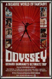4f589 ODYSSEY 1sh '77 Gerard Damiano's ultimate trip, a bizarre world of sexploitation fantasy!