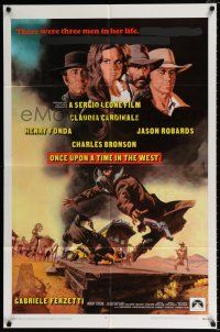 4f604 ONCE UPON A TIME IN THE WEST int'l 1sh '69 Leone, art of Cardinale, Fonda, Bronson & Robards!