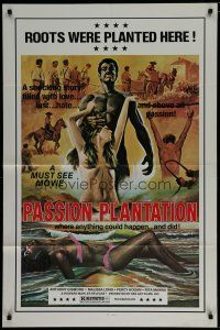4f627 PASSION PLANTATION 1sh '76 where anything could happen, and did, sexy art!