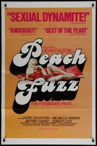 4f634 PEACH FUZZ 1sh '77 introducing sexiest Jean Dalton, the forbidden fruit!