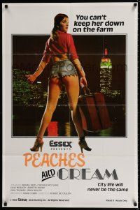 4f635 PEACHES & CREAM 1sh '82 you can't keep sexy country girl Annette Haven on the farm!