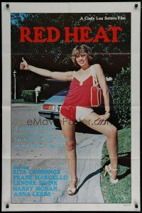 4f705 RED HEAT 1sh '81 sexy hitchhiker Rita Cummings gets caught up in a bizarre mystery!