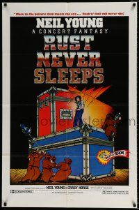 4f748 RUST NEVER SLEEPS 1sh '79 Neil Young, rock and roll art by Weisman & Evans, Rust-O-Vision!