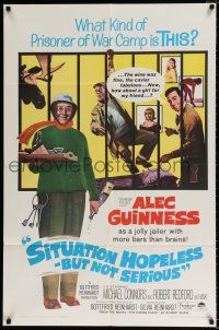 4f808 SITUATION HOPELESS-BUT NOT SERIOUS 1sh '65 Alec Guinness, Michael Connors, Robert Redford!