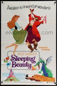 4f811 SLEEPING BEAUTY style B 1sh R70 Walt Disney cartoon fairy tale fantasy classic!