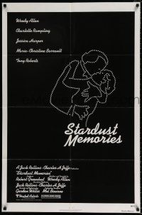 4f846 STARDUST MEMORIES 1sh '80 directed by Woody Allen, cool star constellation art!