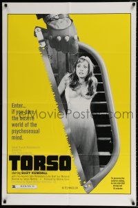 4f920 TORSO 1sh '73 directed by Sergio Martino, sexy Suzy Kendall, bizarre psychosexual minds!