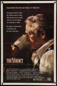 4f941 VERDICT 1sh '82 lawyer Paul Newman has one last chance, written by David Mamet!
