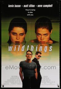 4f975 WILD THINGS int'l DS 1sh '98 Neve Campbell, Kevin Bacon, Matt Dillon, Denise Richards