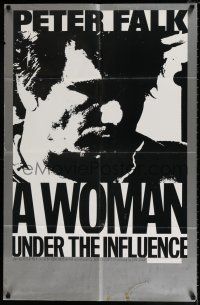 4f980 WOMAN UNDER THE INFLUENCE 1sh '74 John Cassavetes, close-up of Peter Falk!