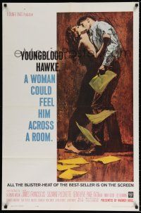 4f993 YOUNGBLOOD HAWKE 1sh '64 James Franciscus & sexy Suzanne Pleshette, directed by Delmer Daves