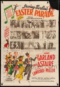 4g183 EASTER PARADE Aust 1sh '48 Irving Berlin, art & images of Judy Garland & Fred Astaire!