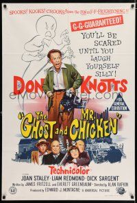 4g188 GHOST & MR. CHICKEN Aust 1sh '66 Don Knotts, you'll be scared until you laugh yourself silly